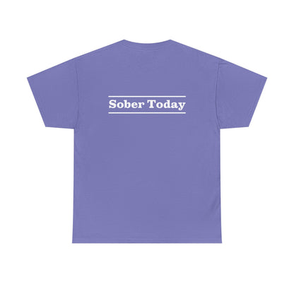 Haler Smith - T-Shirt - Haler Smith Heavy Cotton Short Sleeve Tee - Sober Today 3 - S - XL