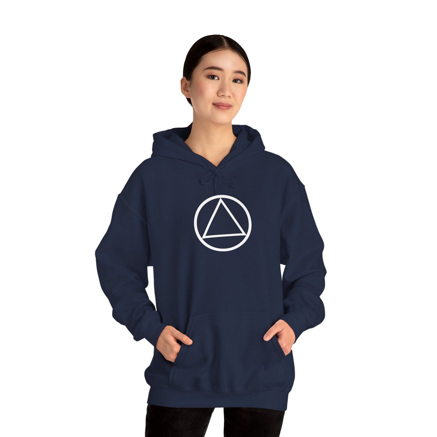 Recovery Hoodie | Circle and Triangle Design 1 On The Front