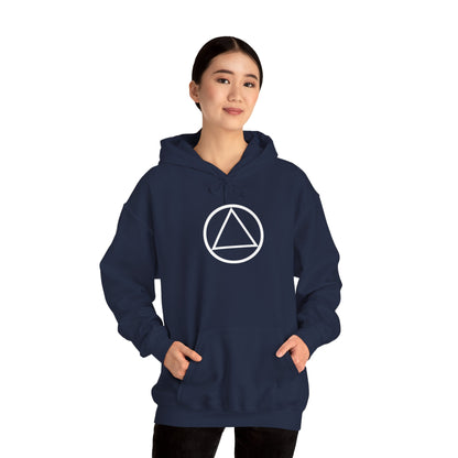 Recovery Hoodie | Circle and Triangle Design 1 On The Front