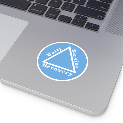 Haler Smith Vinyl Round Sticker - Unity Service Recovery 1 - Light Blue