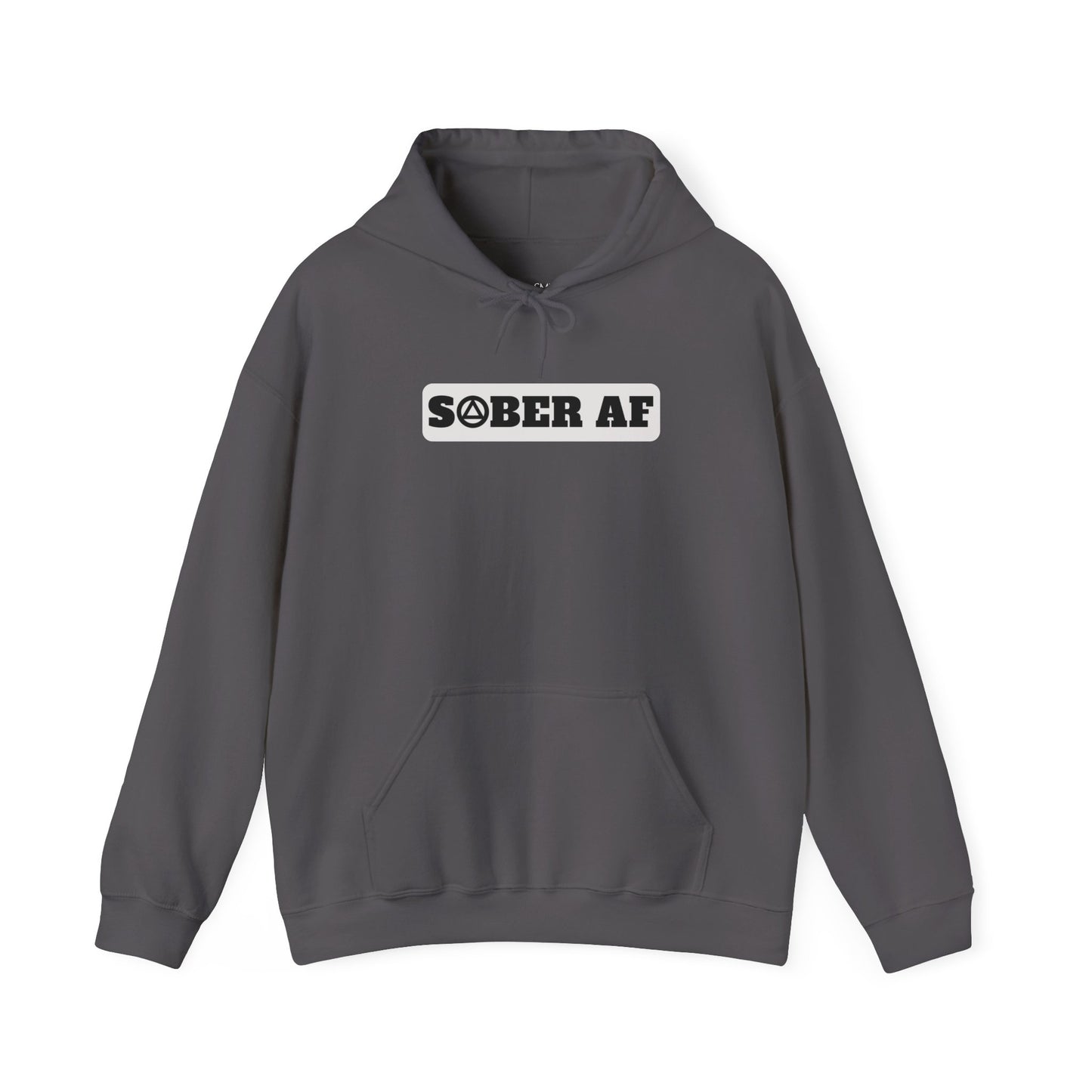 Recovery Hoodie | Sober AF Design 1 On The Front