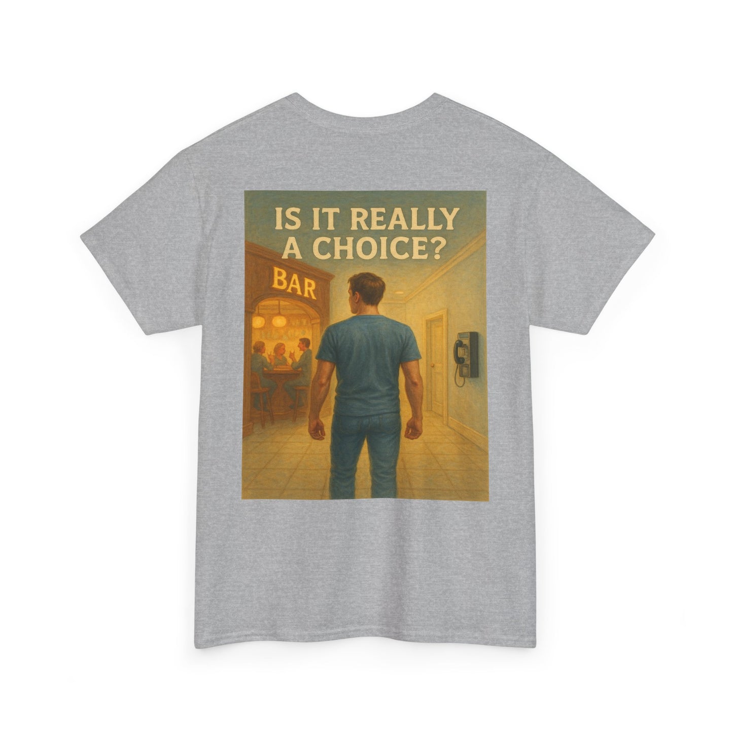 Haler Smith - T-Shirt - Haler Smith Heavy Cotton Short Sleeve Tee S - XL - Is It Really My Choice - Bar and Phone