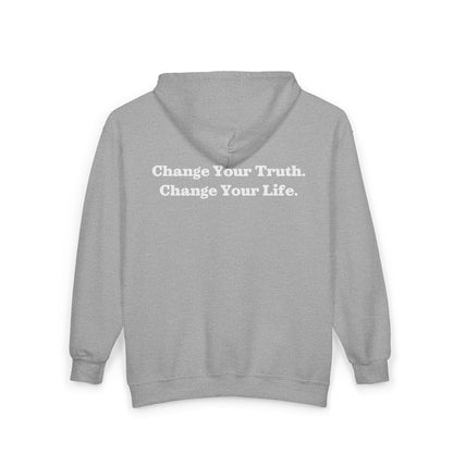 Recovery Zip Hoodie | Change Your Truth Change Your Life On The Back