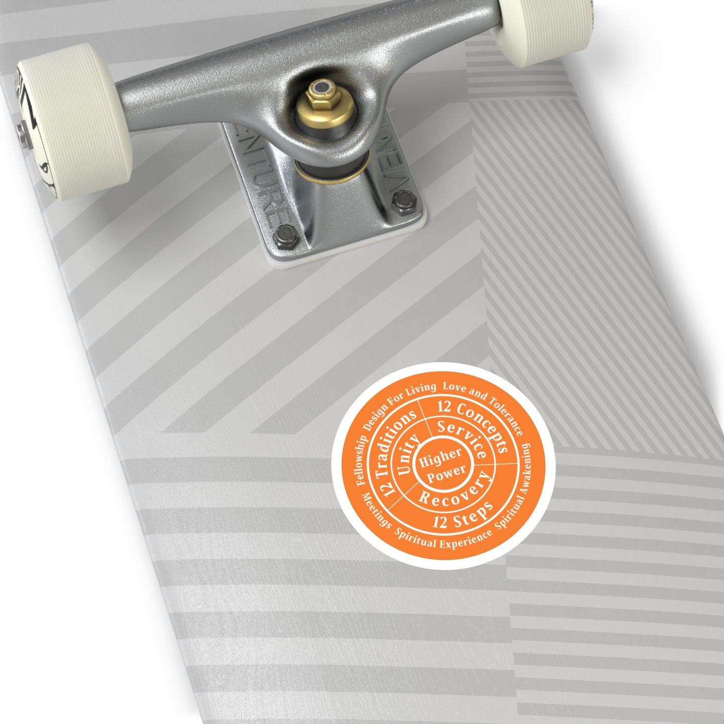 Haler Smith Vinyl Round Sticker - Higher Power 1 - Crusta