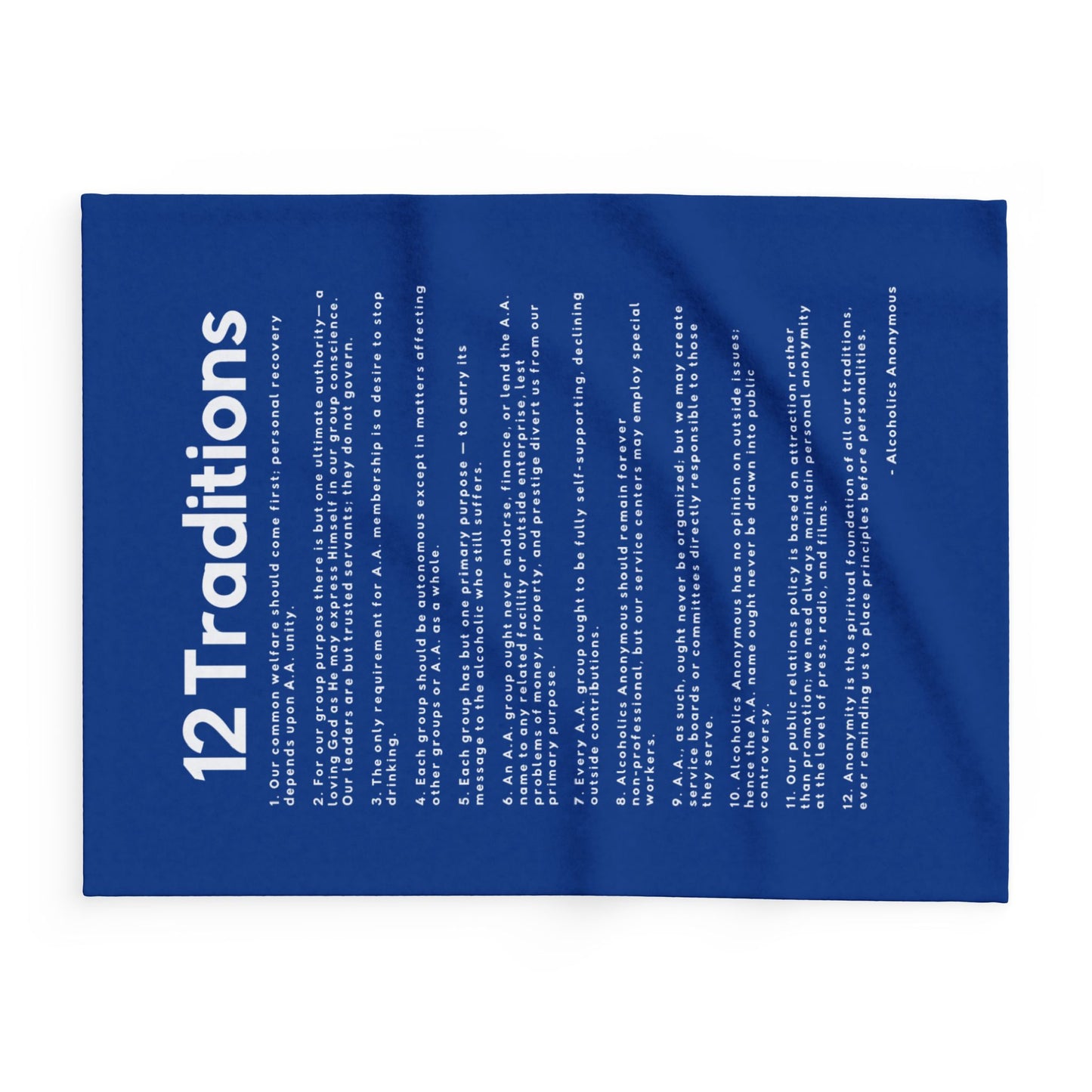 Haler Smith Polar Fleece Blanket - 12 Traditions - Dark Blue