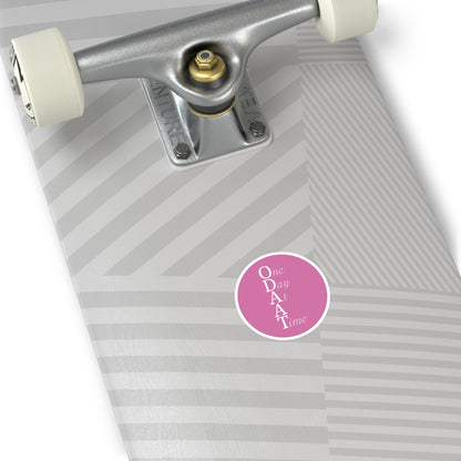 Haler Smith Vinyl Round Sticker - ODAAT - Light Pink