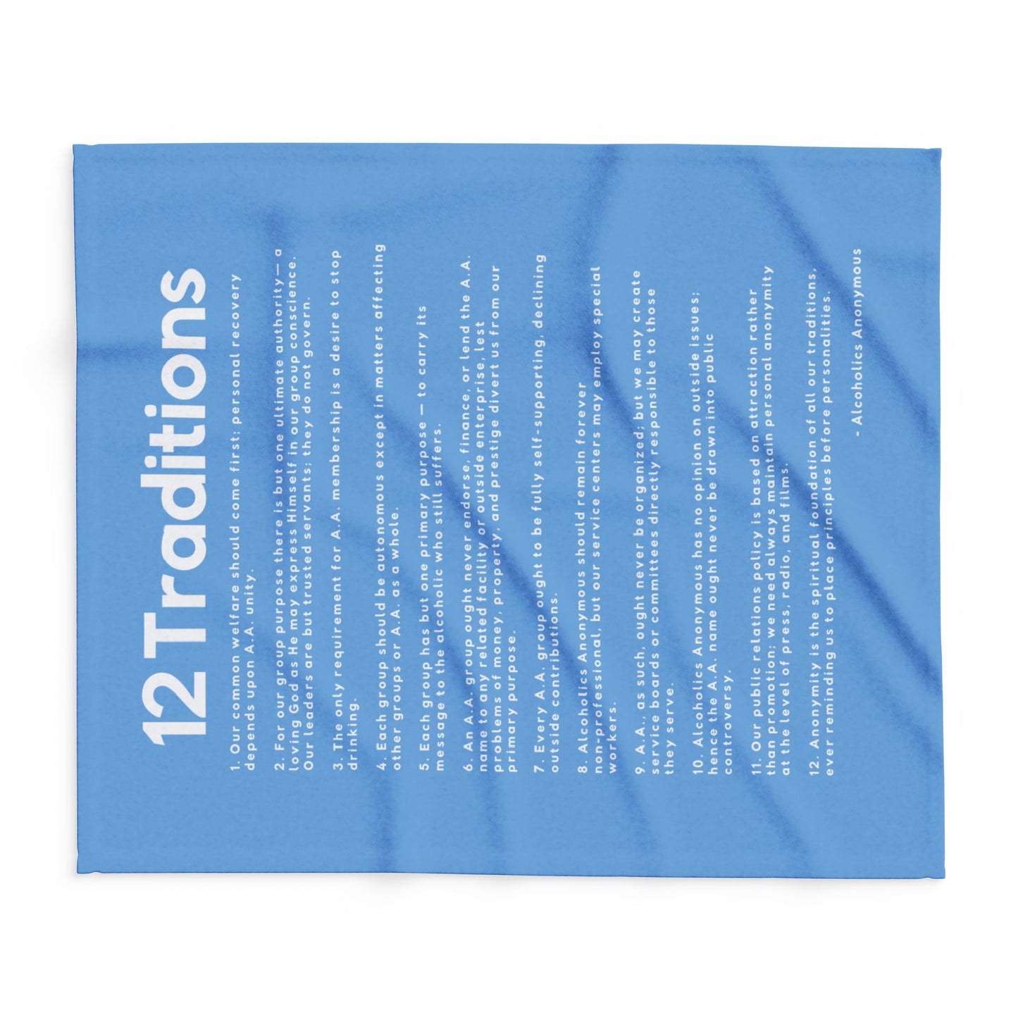 Haler Smith Polar Fleece Blanket - 12 Traditions - Light Blue