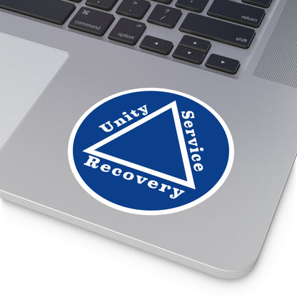 Haler Smith Vinyl Round Sticker - Unity Service Recovery 1 - Dark Blue