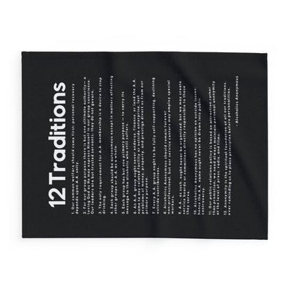 Haler Smith Polar Fleece Blanket - 12 Traditions - Black