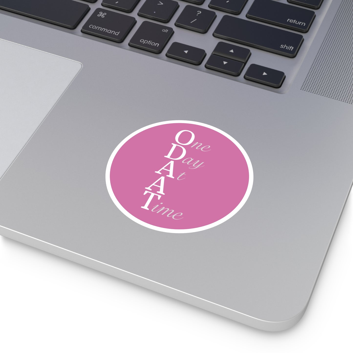 Haler Smith Vinyl Round Sticker - ODAAT - Light Pink