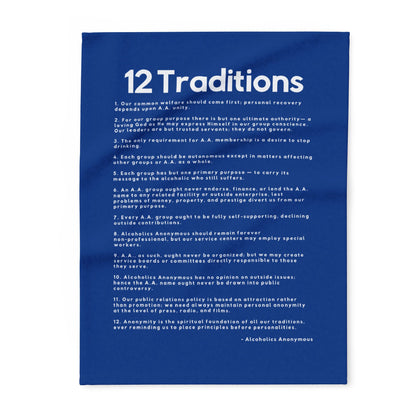 Haler Smith - Home Decor - Haler Smith Polar Fleece Blanket - 12 Traditions - Dark Blue
