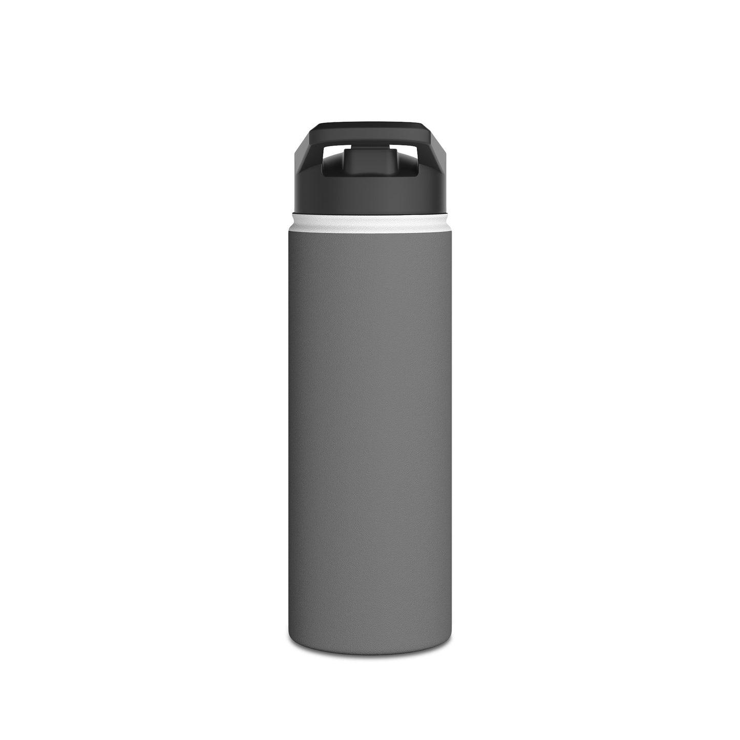 Recovery Insulated Stainless Steel Water Bottle | Sober Life Est. Design 1 | Dark Grey