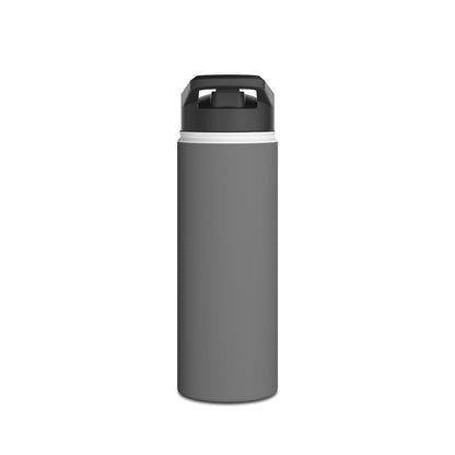 Recovery Insulated Stainless Steel Water Bottle | Sober Life Est. Design 1 | Dark Grey