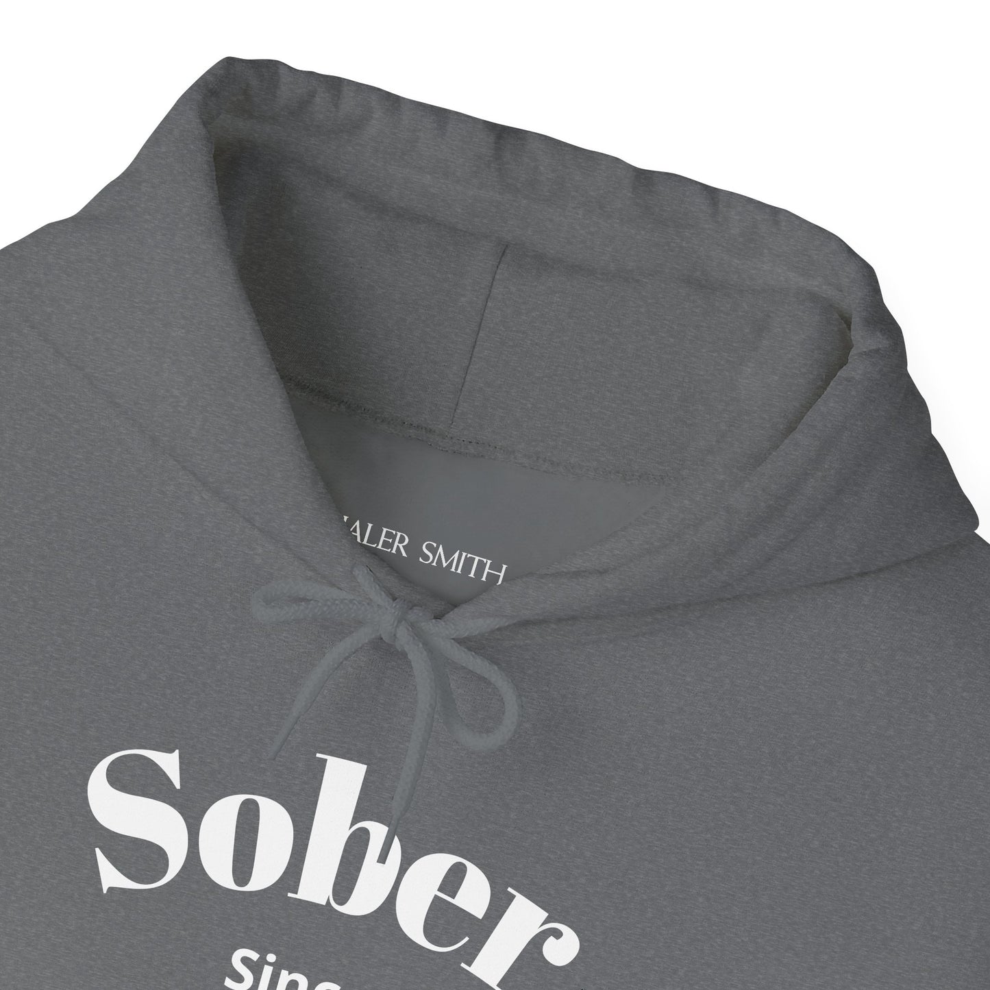 Recovery Hoodie | Sober Since Design 1 On The Front
