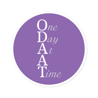 Haler Smith Vinyl Round Sticker - ODAAT - Light Purple