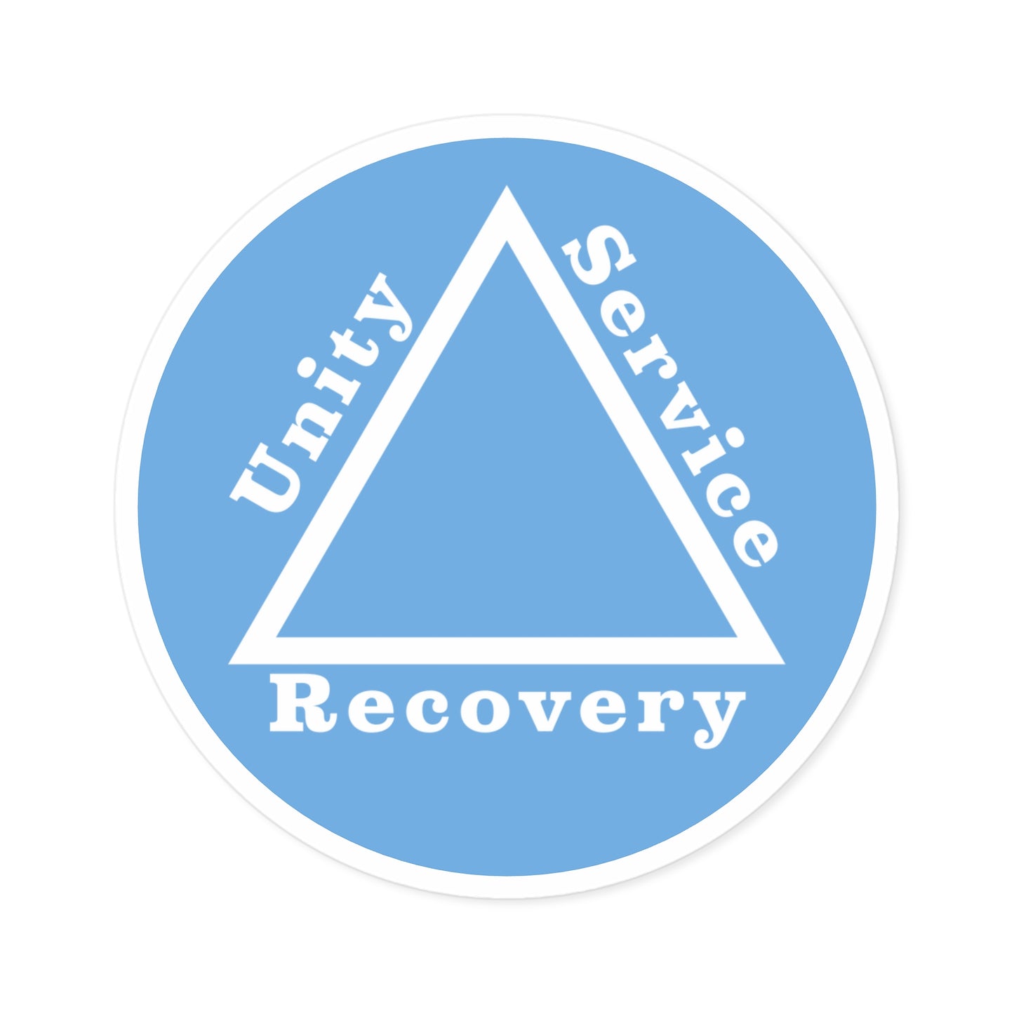 Haler Smith Vinyl Round Sticker - Unity Service Recovery 1 - Light Blue