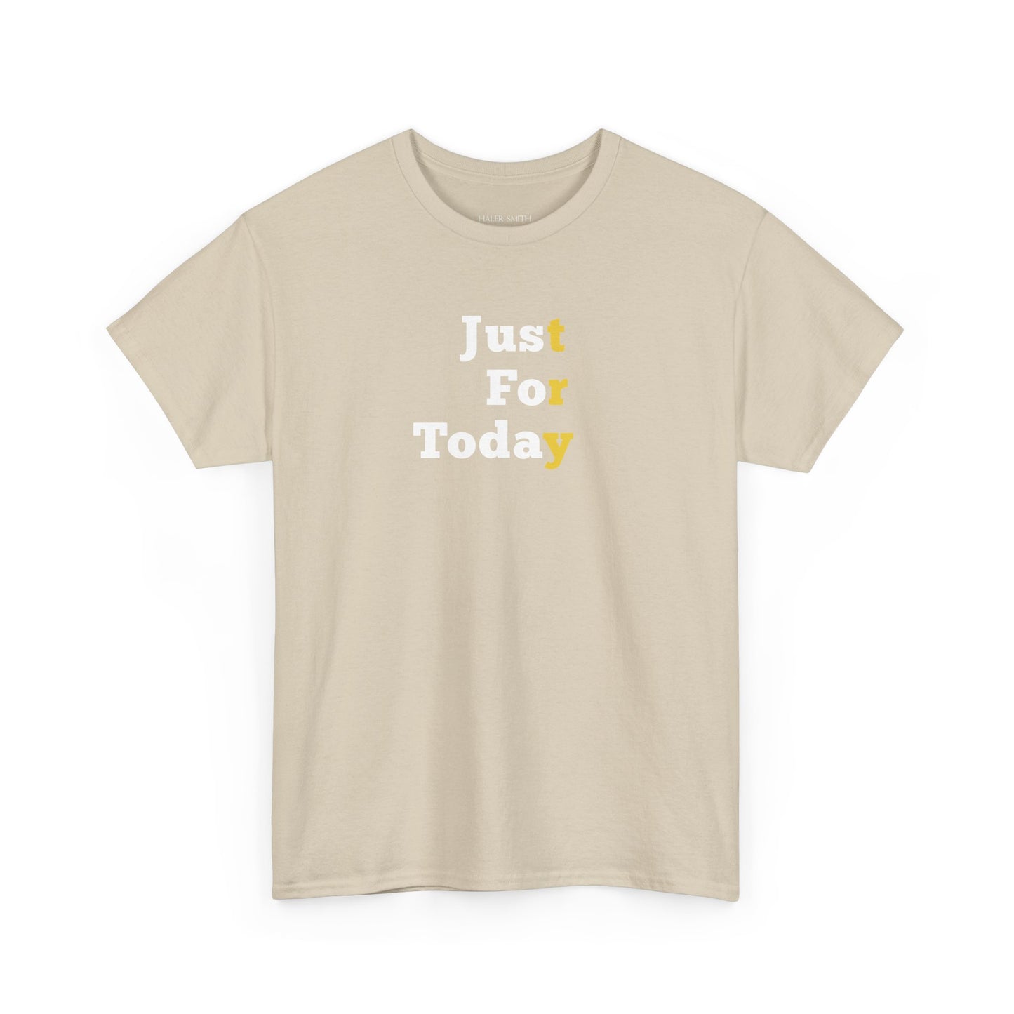 Recovery Short Sleeve T-Shirt | Just For Today Design 1 On The Front