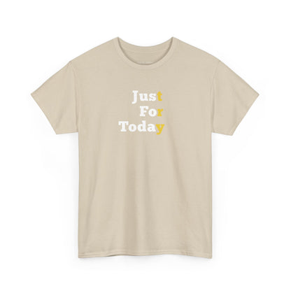 Recovery Short Sleeve T-Shirt | Just For Today Design 1 On The Front