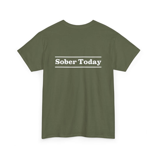 Haler Smith - T-Shirt - Haler Smith Heavy Cotton Short Sleeve Tee - Sober Today 3 - S - XL