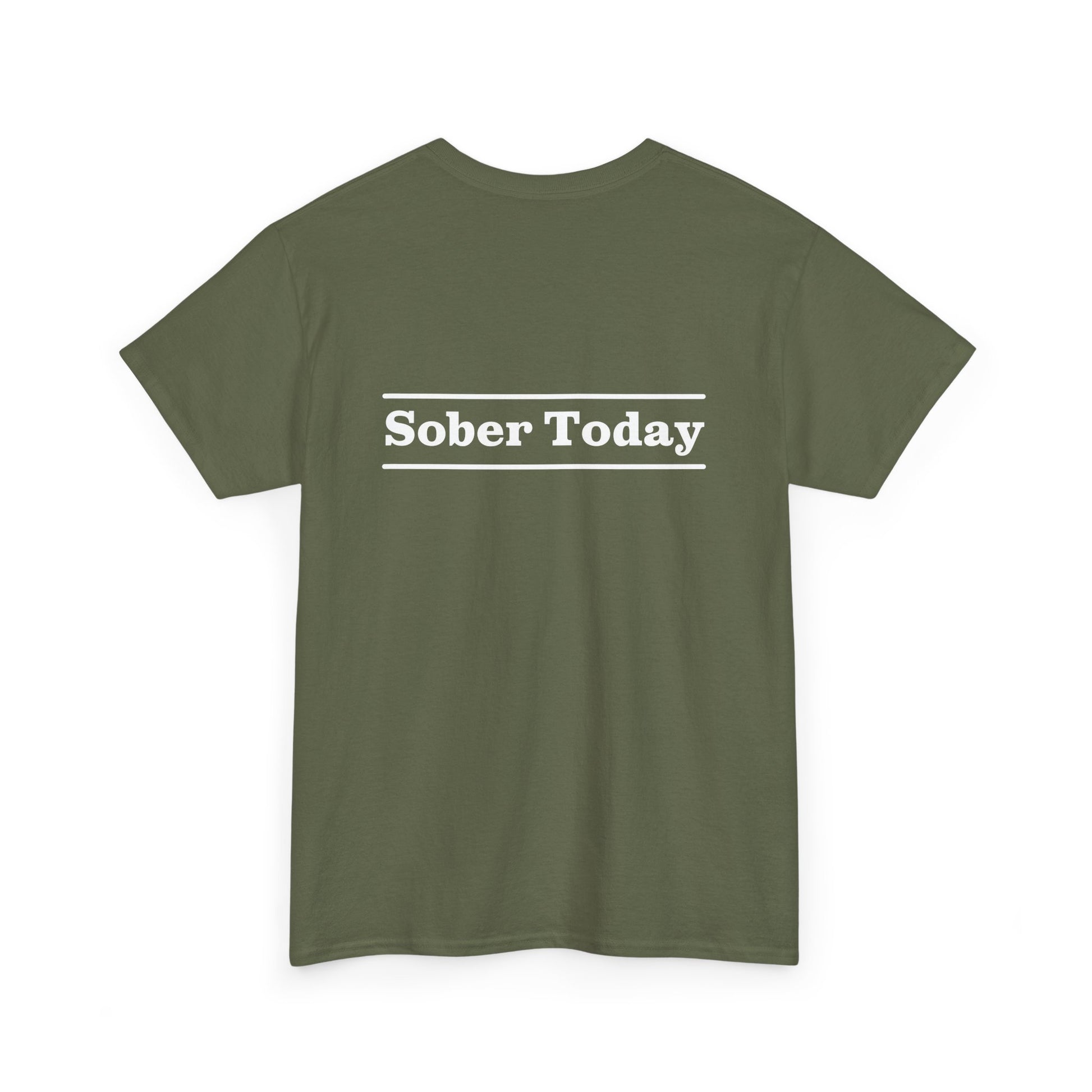 Haler Smith - T-Shirt - Haler Smith Heavy Cotton Short Sleeve Tee - Sober Today 3 - 2XL - 5XL