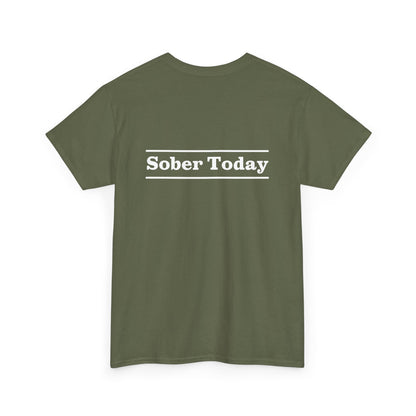Haler Smith - T-Shirt - Haler Smith Heavy Cotton Short Sleeve Tee - Sober Today 3 - 2XL - 5XL