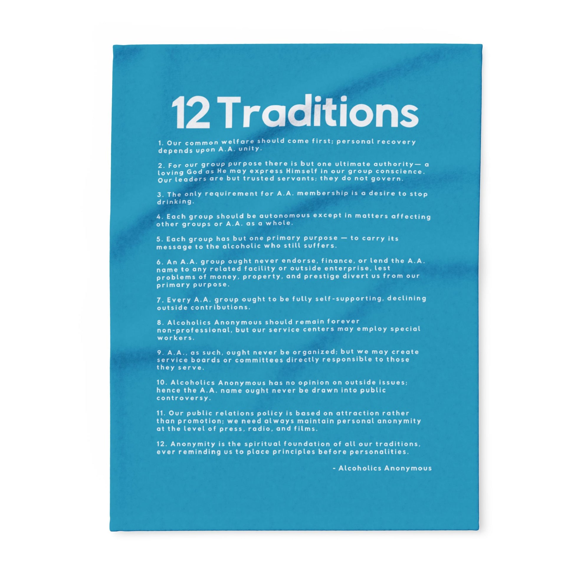 Haler Smith - Home Decor - Haler Smith Polar Fleece Blanket - 12 Traditions - Turquoise