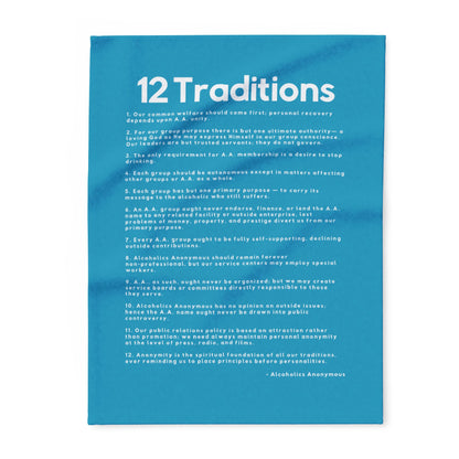 Haler Smith - Home Decor - Haler Smith Polar Fleece Blanket - 12 Traditions - Turquoise