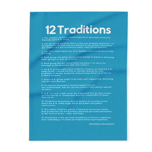 Haler Smith - Home Decor - Haler Smith Polar Fleece Blanket - 12 Traditions - Turquoise
