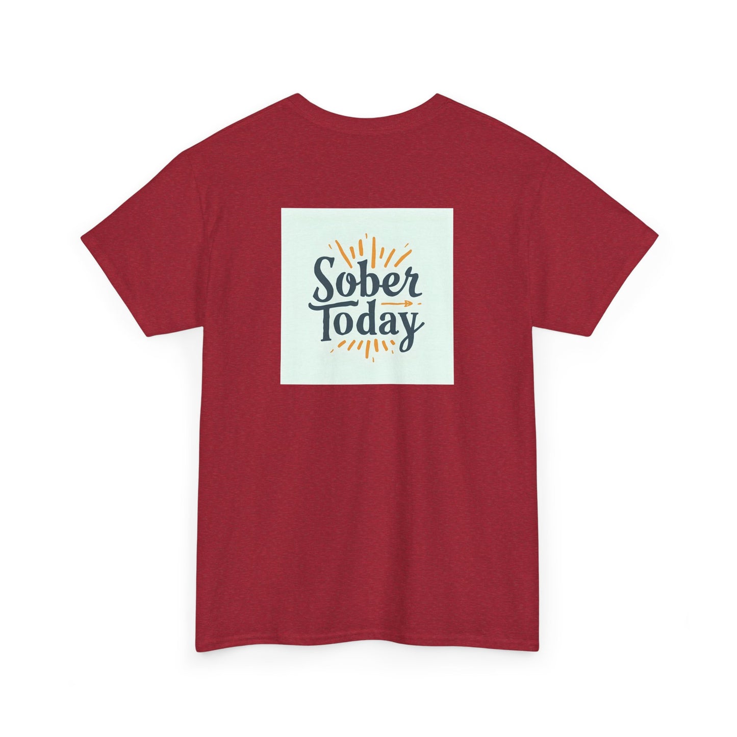 Haler Smith - T-Shirt - Haler Smith Heavy Cotton Short Sleeve Tee - Sober Today 6 - S - XL