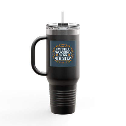 Haler Smith Insulated Travel Mug with Straw 40 oz. - Still Working On My 4th Step 1