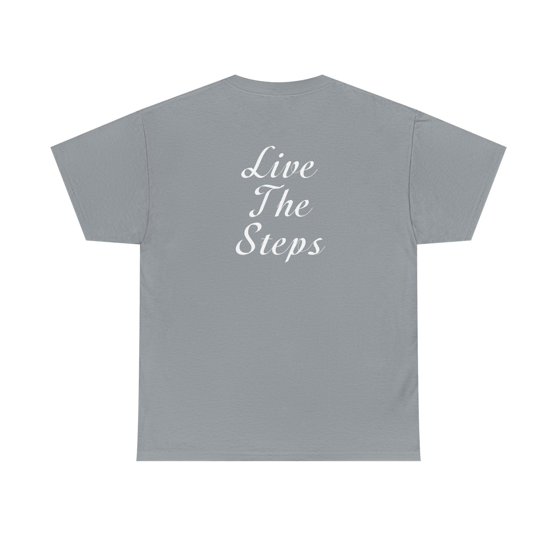 Haler Smith - T-Shirt - Haler Smith Heavy Cotton Short Sleeve Tee 2XL - 5XL - Live The Steps - White Letters