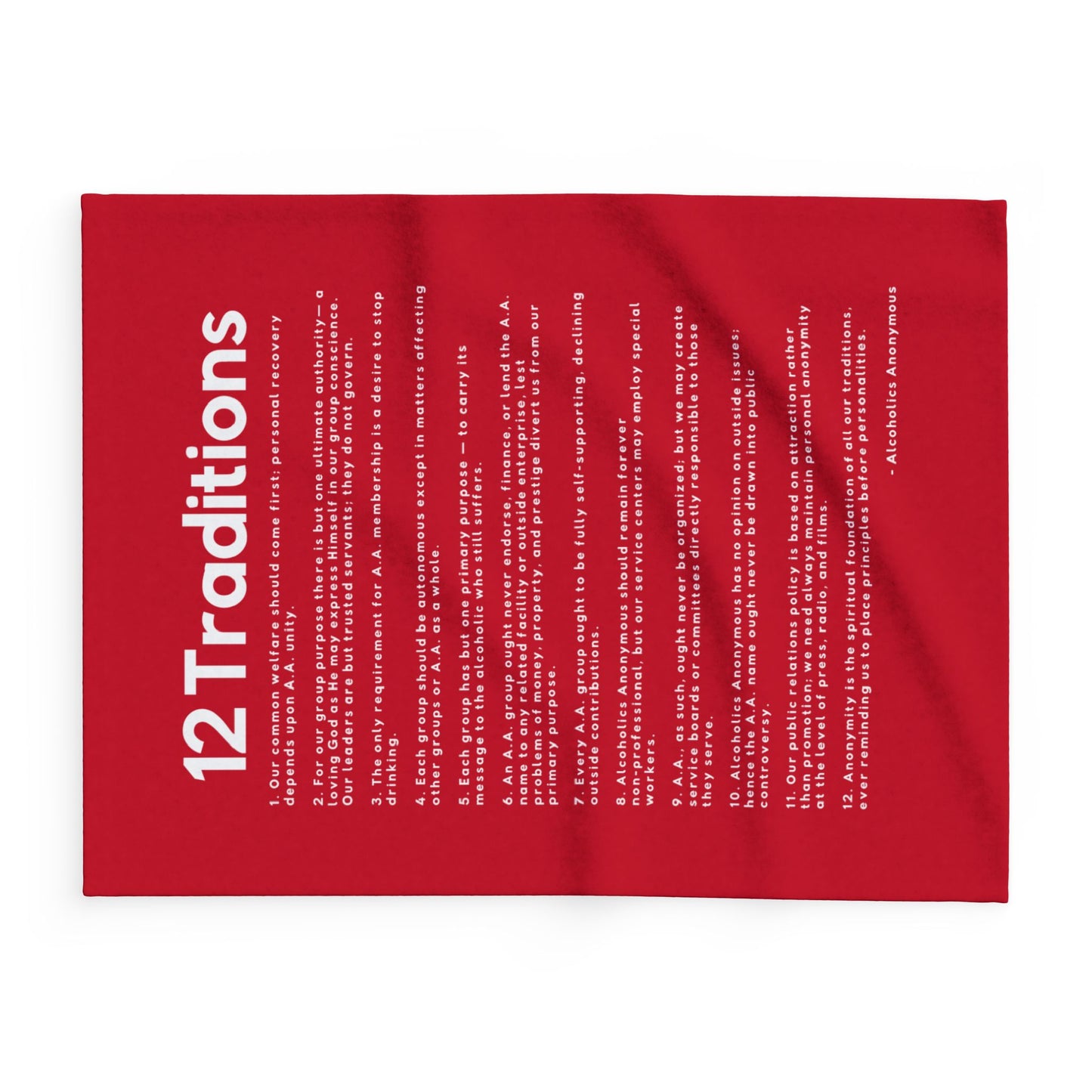 Haler Smith Polar Fleece Blanket - 12 Traditions - Dark Red