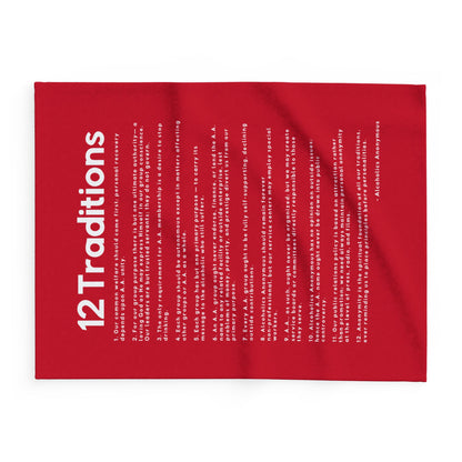Haler Smith Polar Fleece Blanket - 12 Traditions - Dark Red