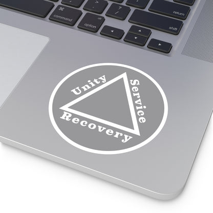 Haler Smith Vinyl Round Sticker - Unity Service Recovery 1 - Gray