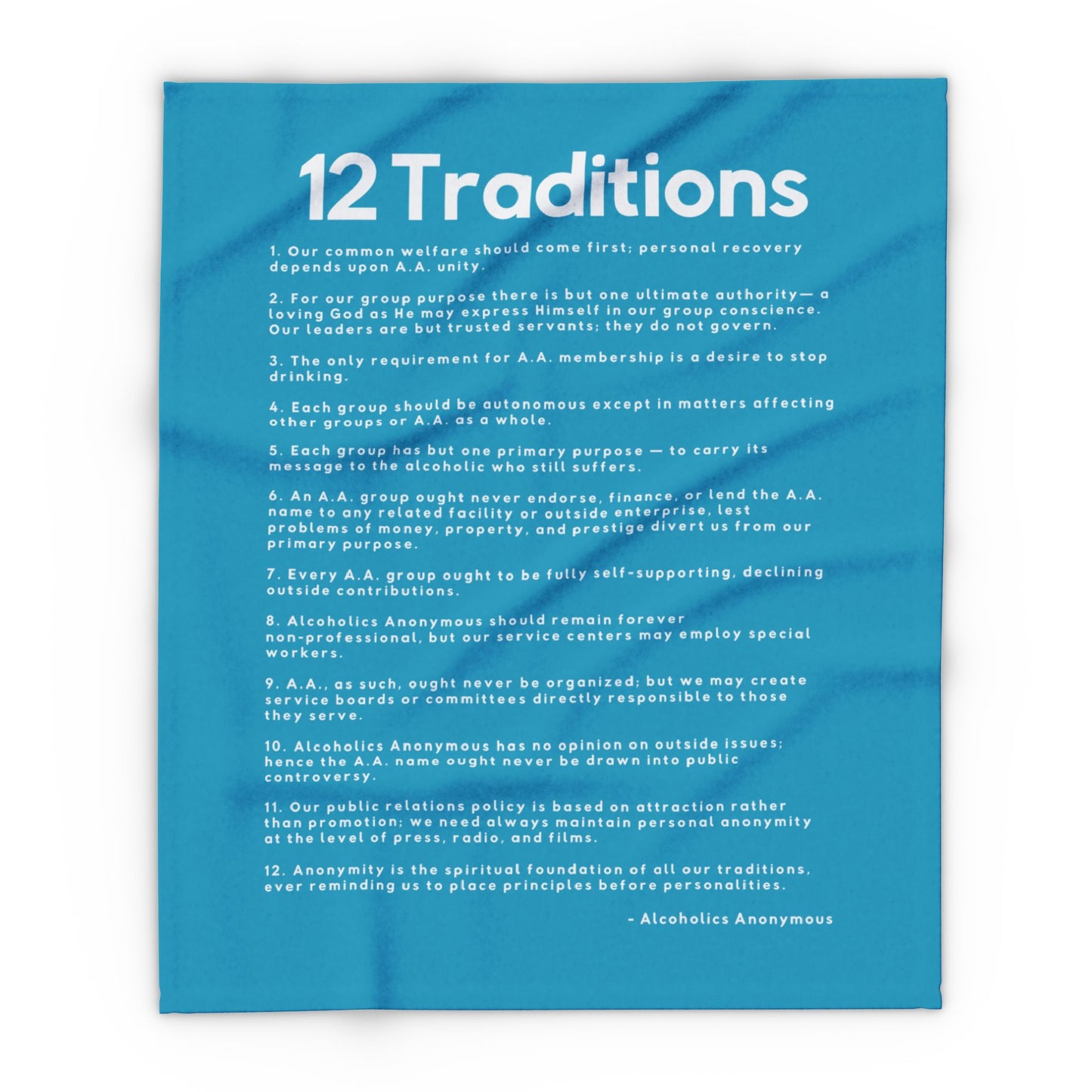 Haler Smith - Home Decor - Haler Smith Polar Fleece Blanket - 12 Traditions - Turquoise