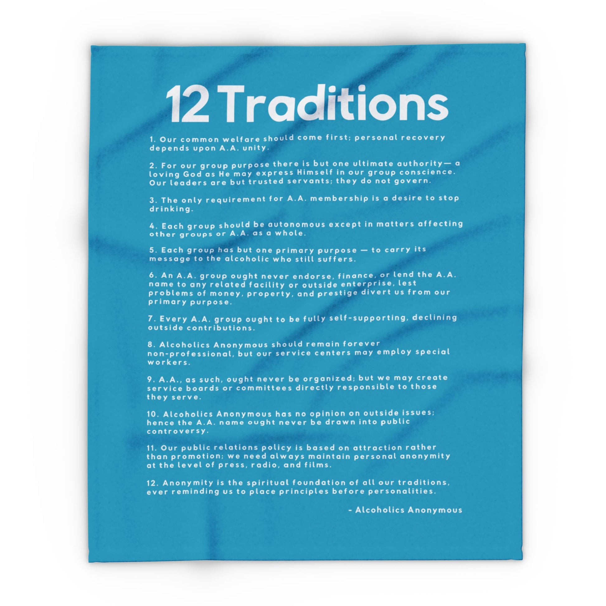 Haler Smith - Home Decor - Haler Smith Polar Fleece Blanket - 12 Traditions - Turquoise