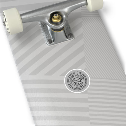 Haler Smith Vinyl Round Sticker - Higher Power 1 - Light Gray