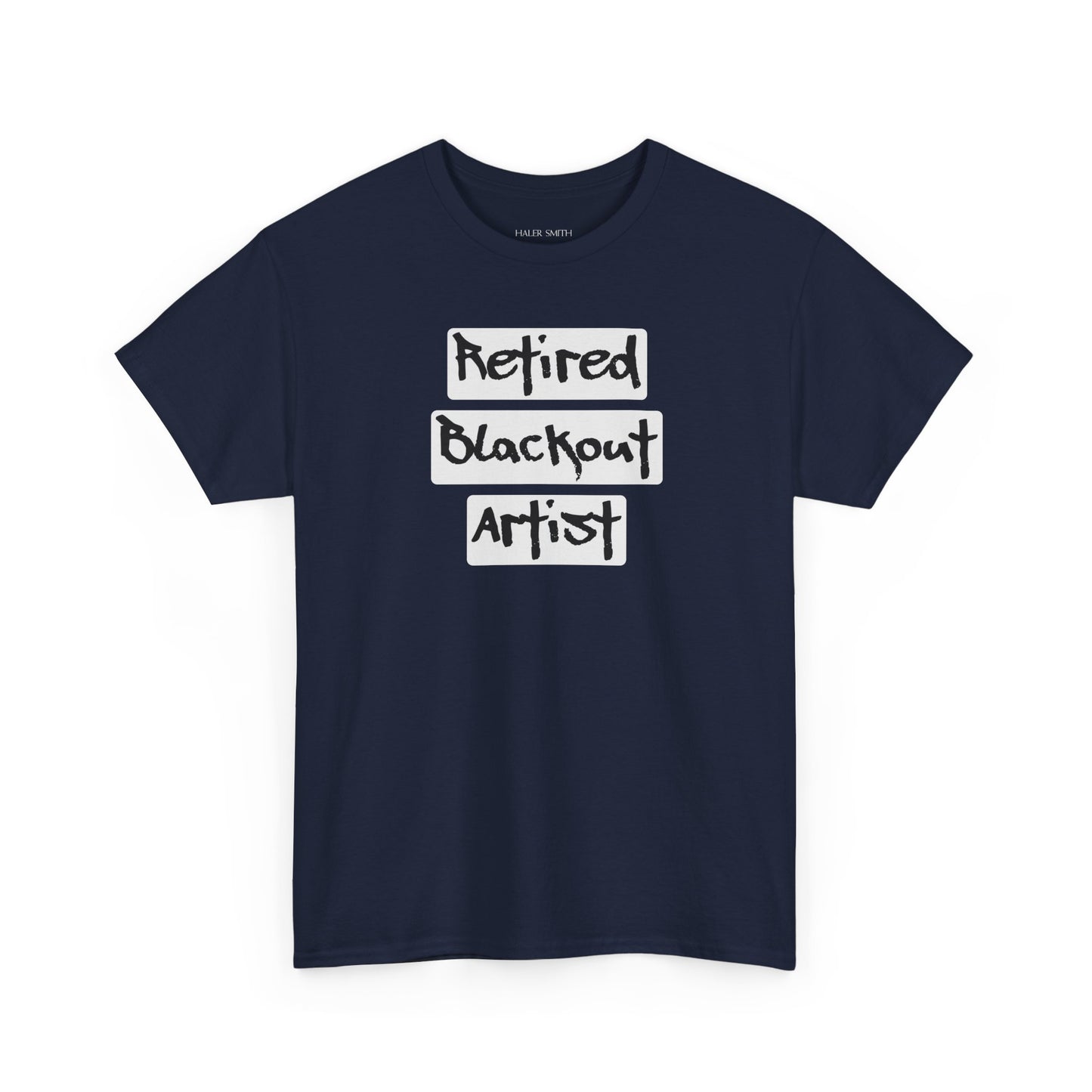 Recovery Short Sleeve T-Shirt | Retired Blackout Artist Design 1 On The Front