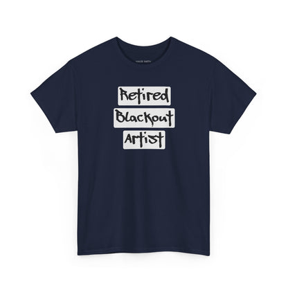 Recovery Short Sleeve T-Shirt | Retired Blackout Artist Design 1 On The Front