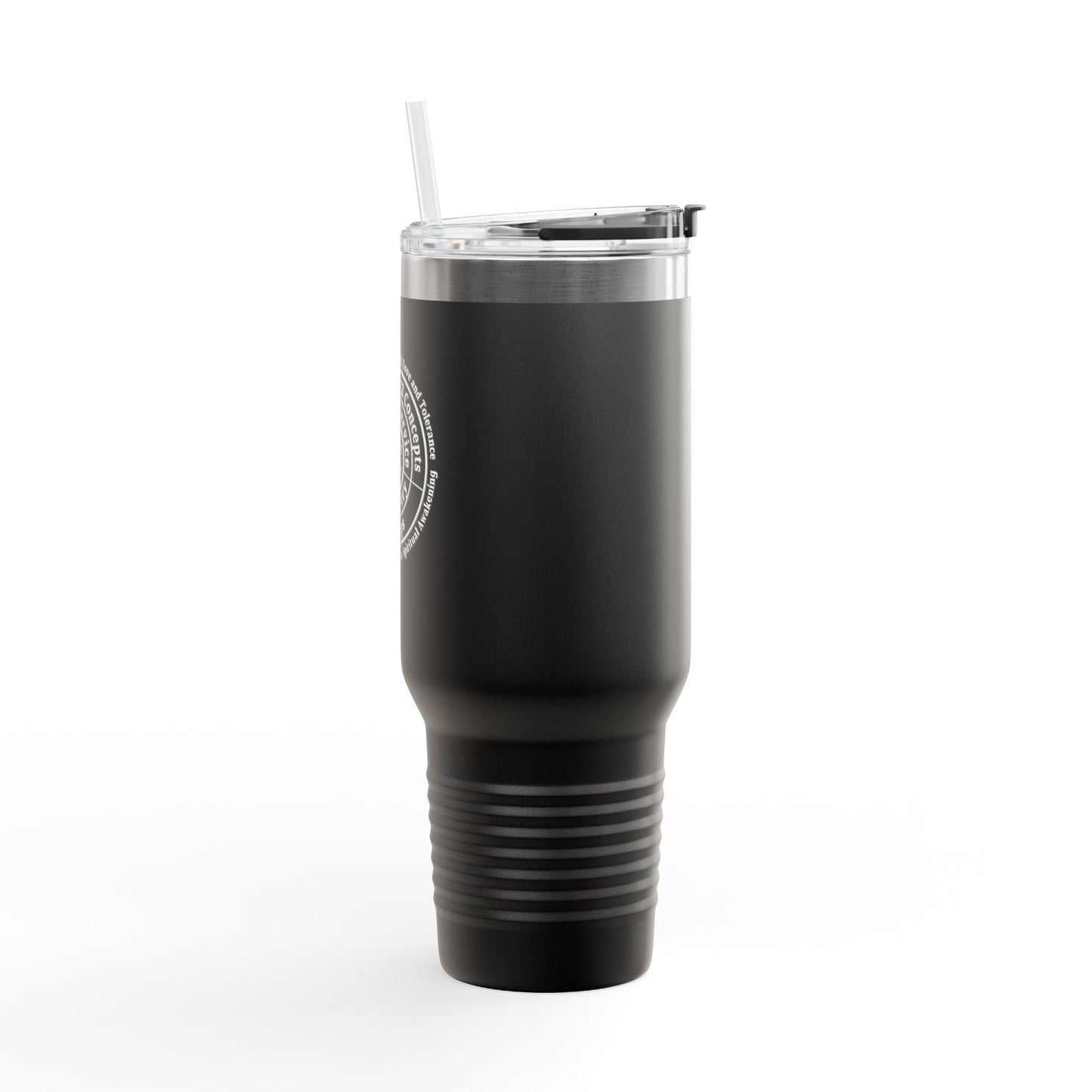 Haler Smith - Mug - Haler Smith Insulated Travel Mug with Straw 40 oz. - Higher Power 1 - White Letters