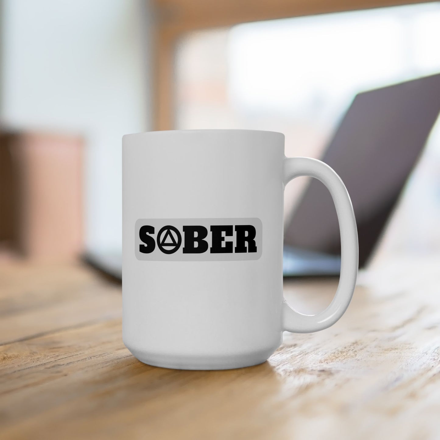Recovery Ceramic Coffee Mug | Sober Design 2 | Black Letters
