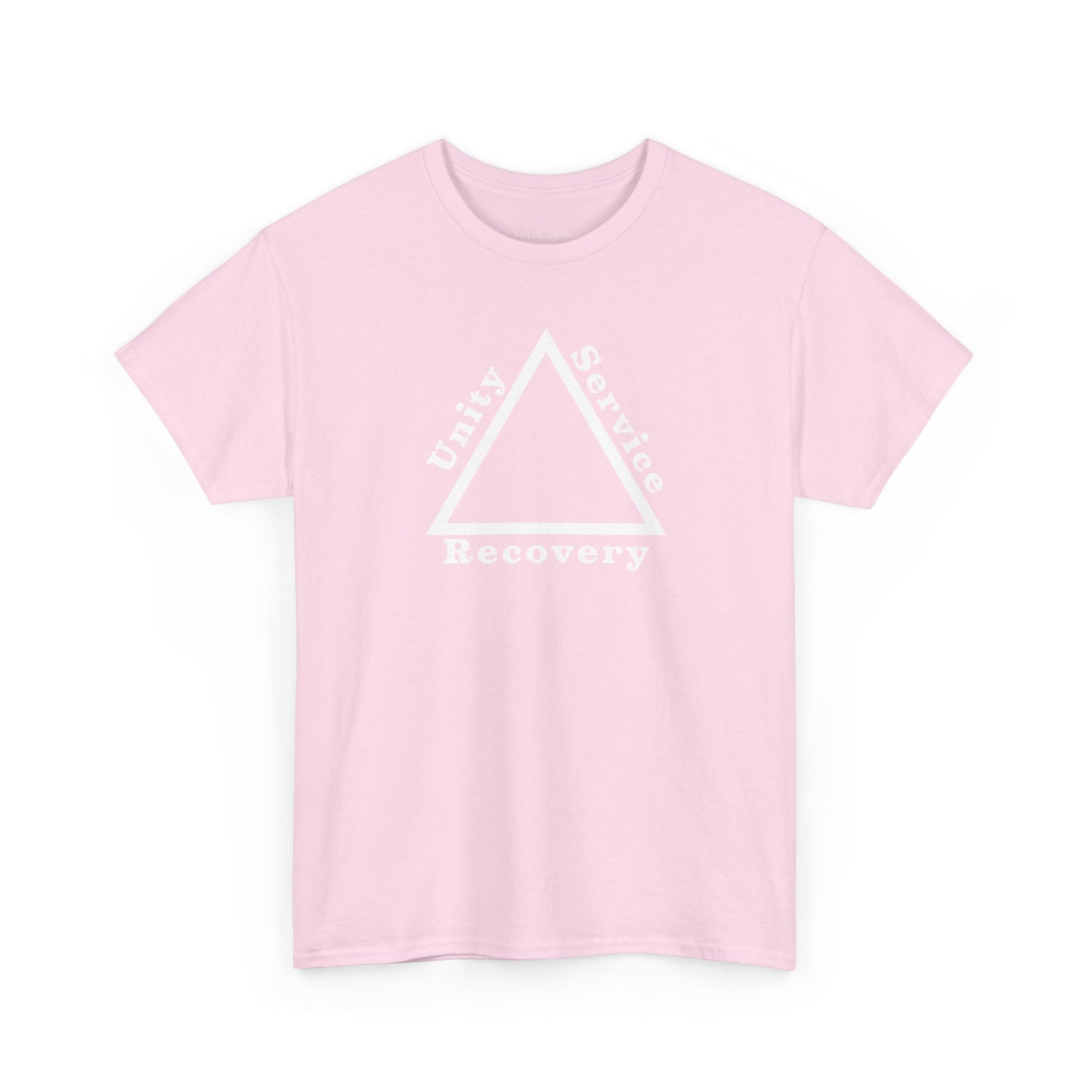 Recovery Short Sleeve T-Shirt | Unity Service Recovery Design 1 On The Front