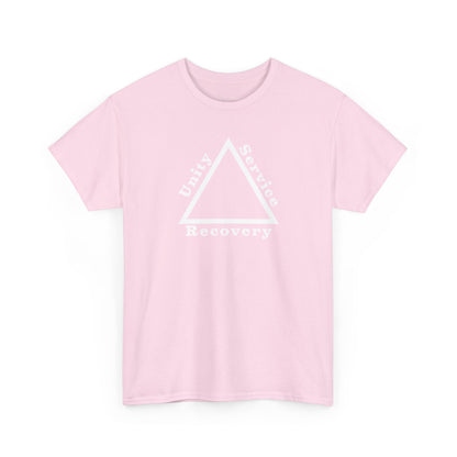 Recovery Short Sleeve T-Shirt | Unity Service Recovery Design 1 On The Front
