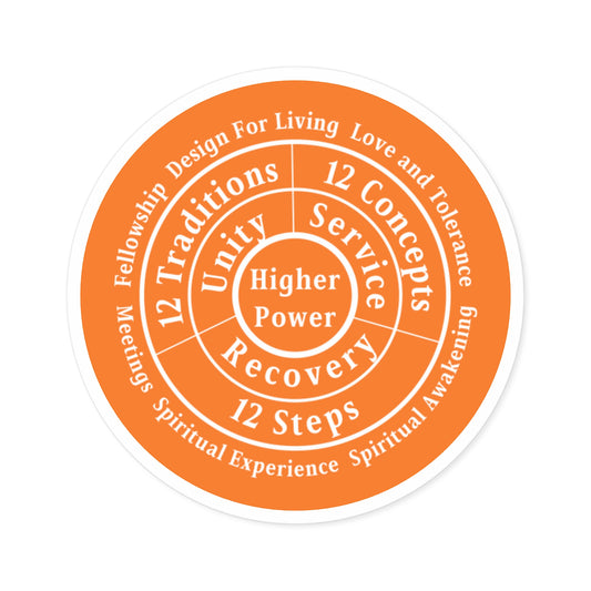 Haler Smith Vinyl Round Sticker - Higher Power 1 - Crusta