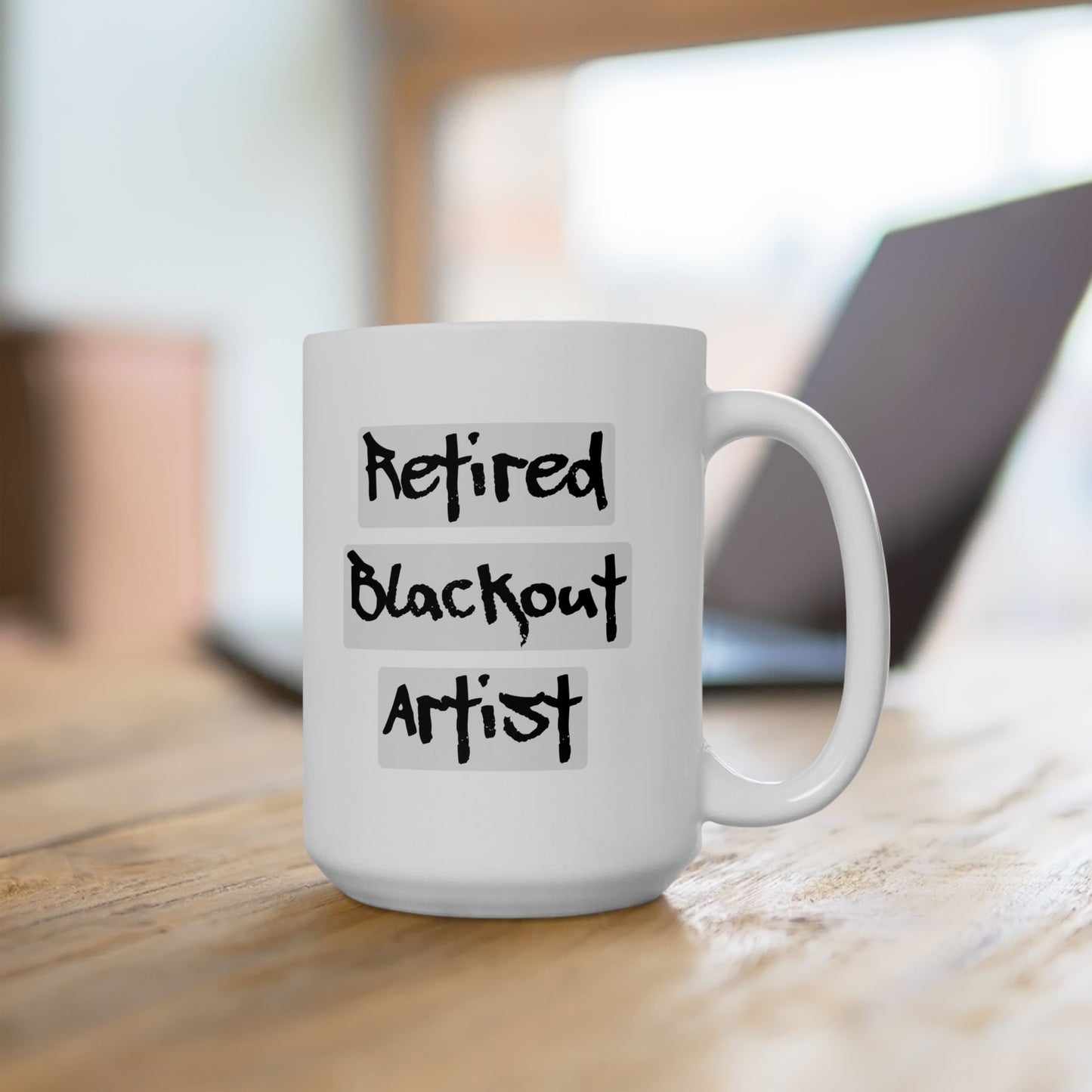 Recovery Ceramic Coffee Mug | Retired Blackout Artist Design 1