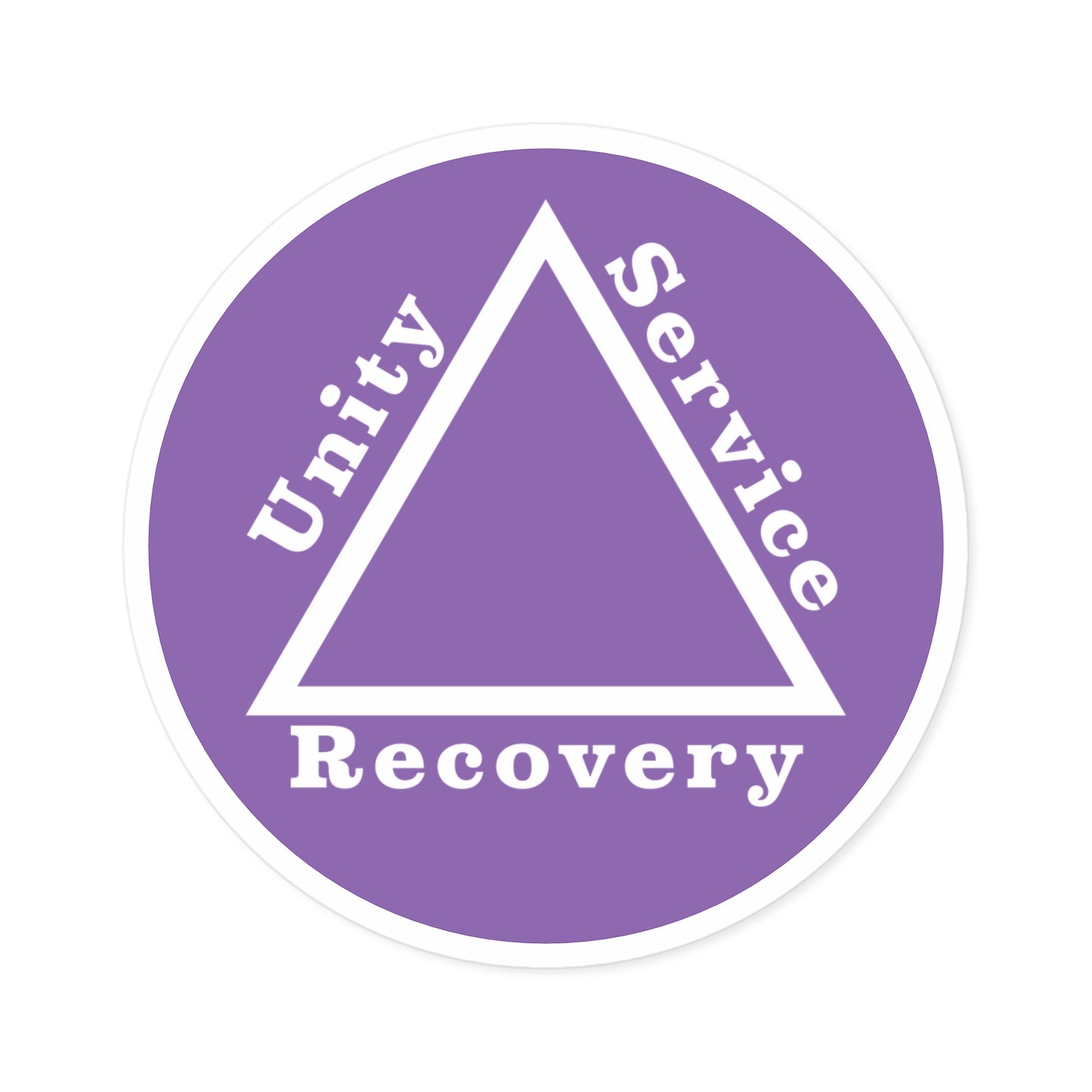 Haler Smith Vinyl Round Sticker - Unity Service Recovery 1 - Light Purple