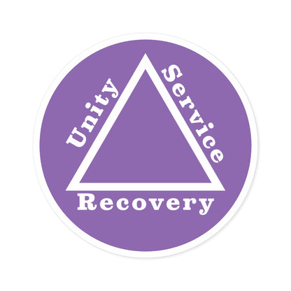 Haler Smith Vinyl Round Sticker - Unity Service Recovery 1 - Light Purple