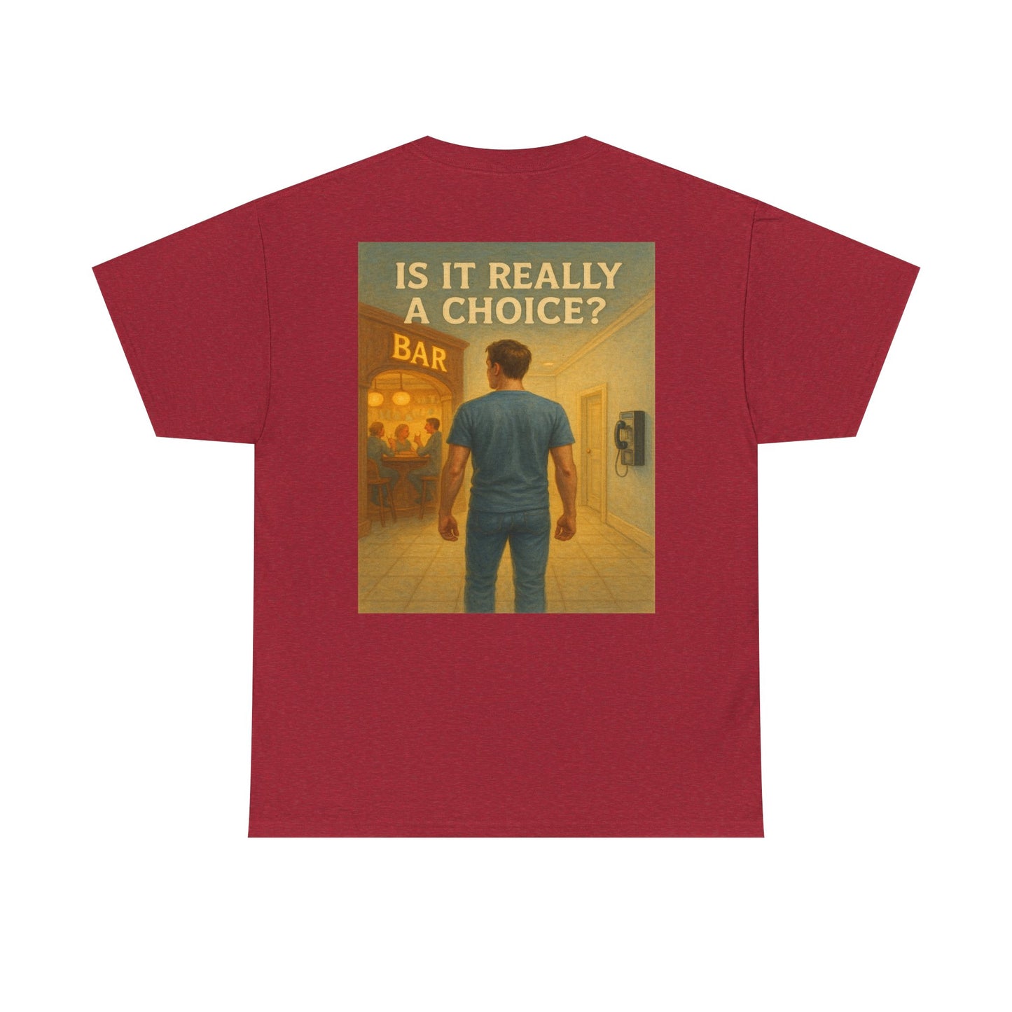 Haler Smith Heavy Cotton Short Sleeve Tee 2XL-5XL - Is It Really My Choice - Bar and Phone