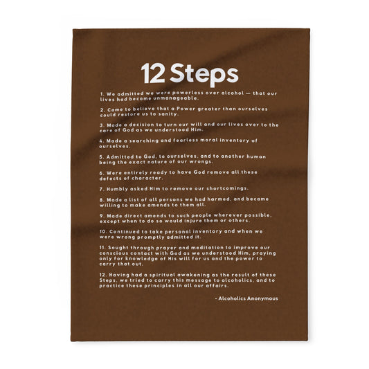 Haler Smith - Home Decor - Haler Smith Polar Fleece Blanket - 12 Steps - Brown