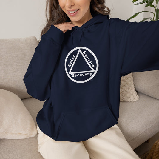 Recovery Hoodie | Unity Service Recovery Design 1 On The Front